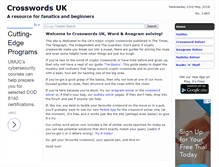 Tablet Screenshot of crosswordsuk.net